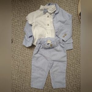 First Impressions 3-Piece Seersucker Infant Suit